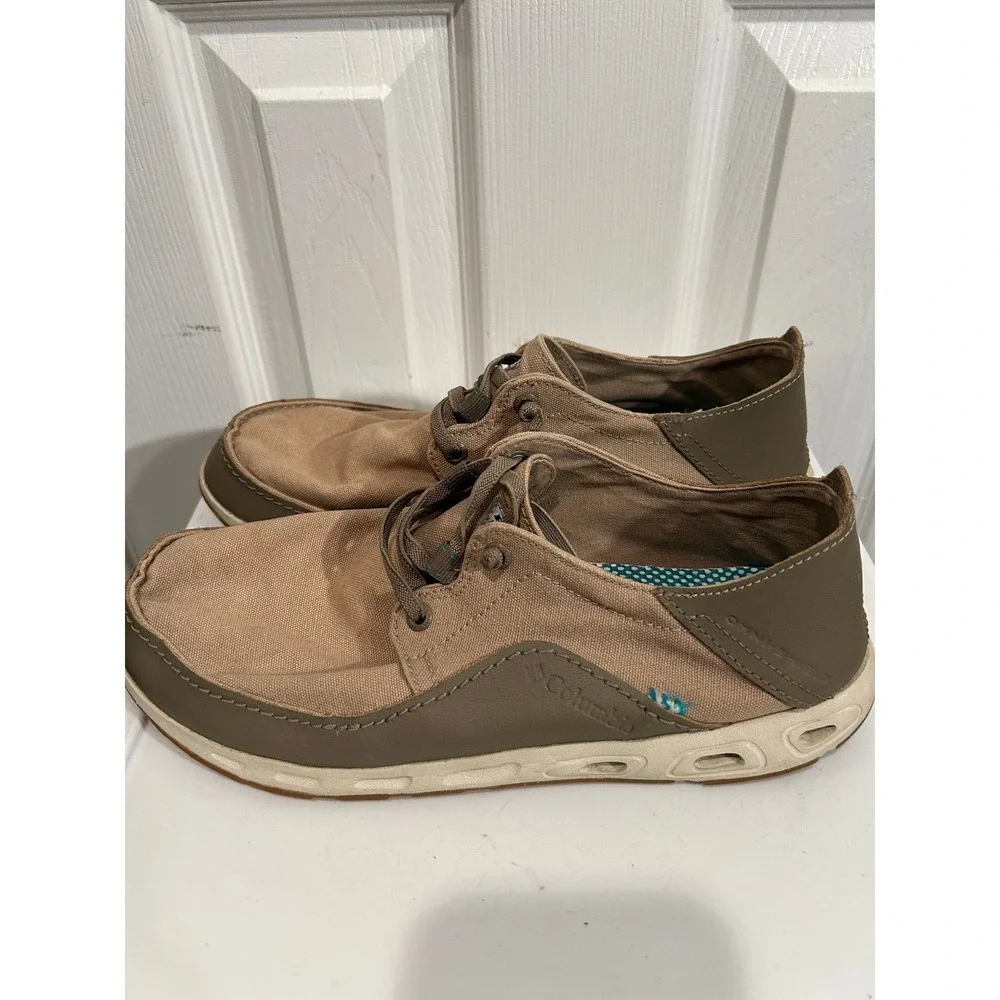 Columbia PFG Bahama‎ Vent Loco Relaxed Mens Size 8.5 Tan Fishing Boat Shoes